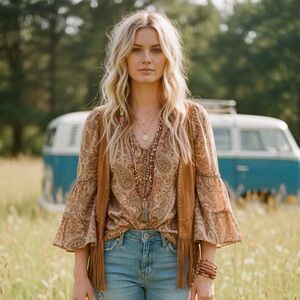 Handcrafted with Love Glass‎ Beaded BOHO Bracelet